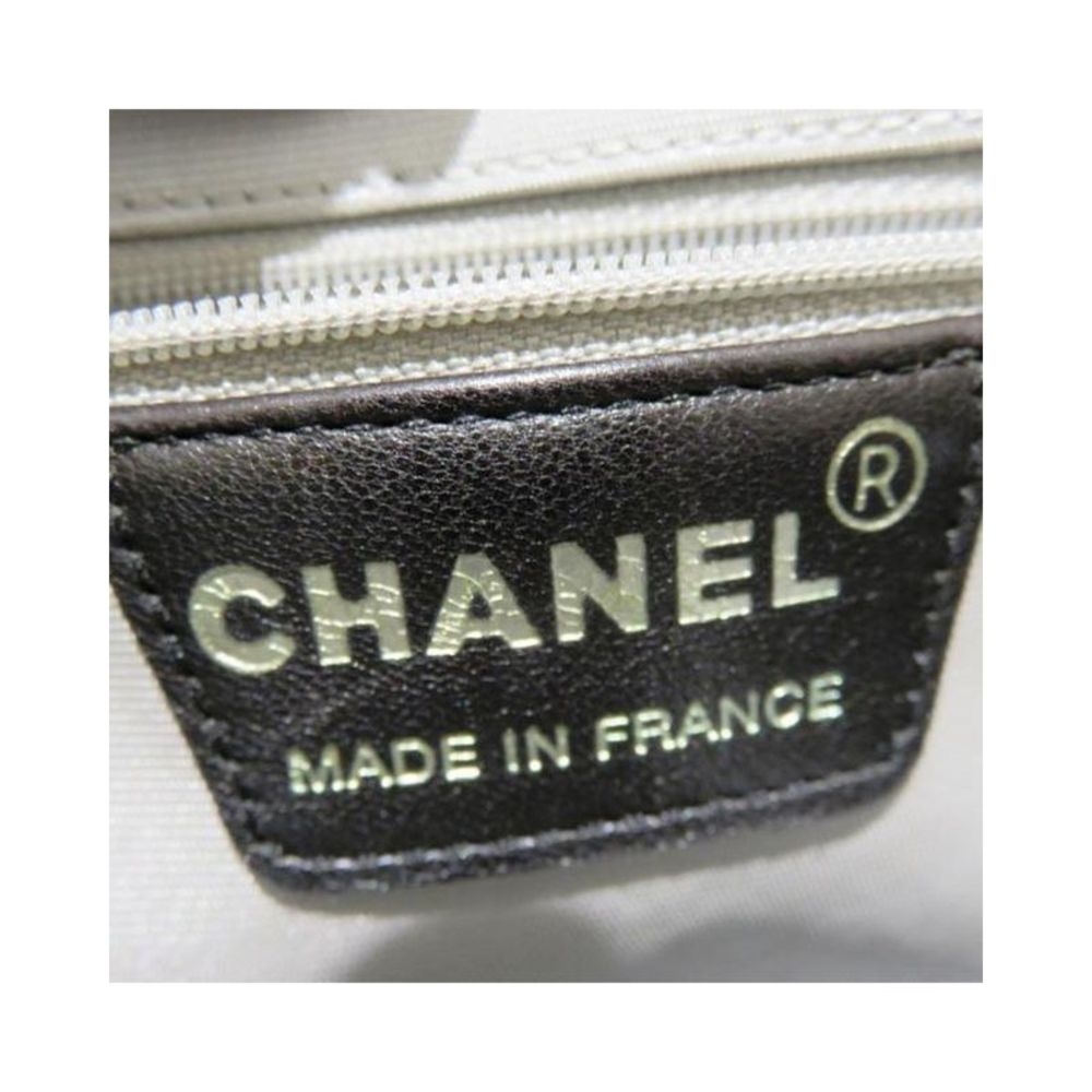 Pre Loved Chanel Choco Bar Print Canvas Handbag - AB Condition - Picture 5 of 9